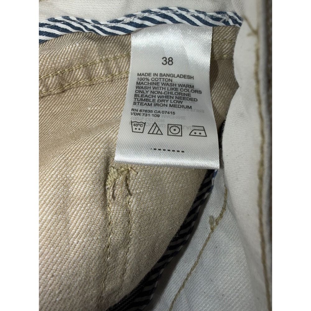 Nautica Mens NWOT Khaki Cotton Shorts Size 38 Flat Front 9 Inseam - Picture 5 of 5